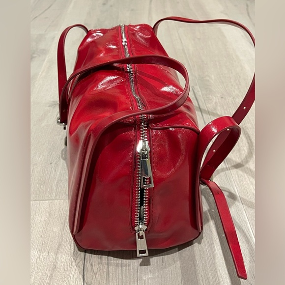 Zara Red Bowling Bag - Picture 3 of 5
